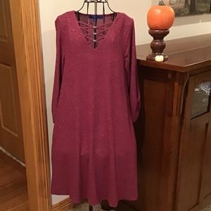 Sweater Dress APT. 9 maroon S Small